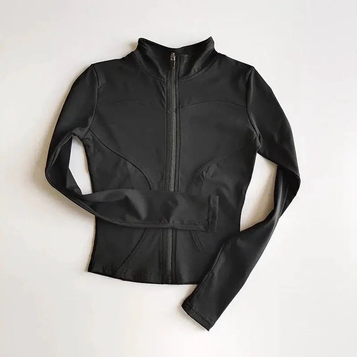 Outdoor Sports Long Sleeve Women Slim Yoga Top For Active