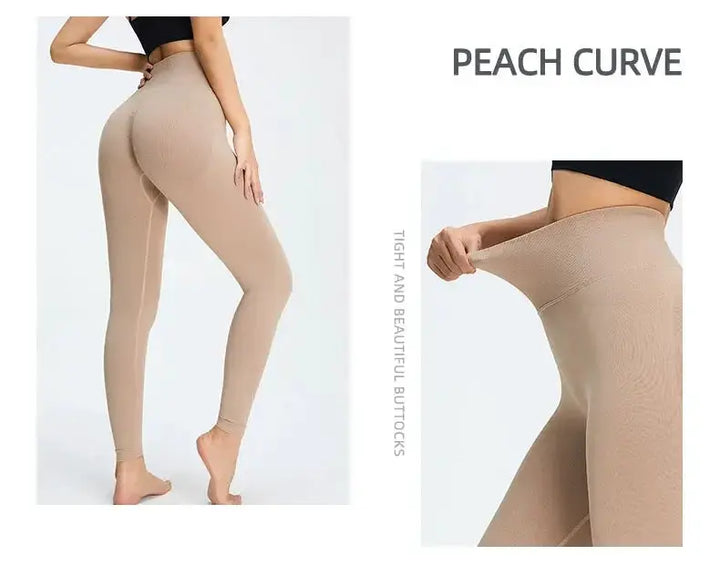 Nude Yoga Pants Women High Waist Seamless Hip Lifting