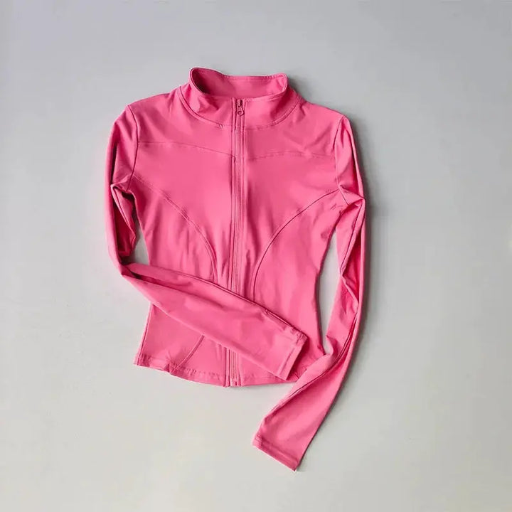 Outdoor Sports Long Sleeve Women Slim Yoga Top For Active