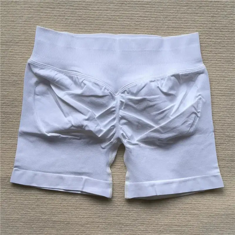 Womens Seamless Scrunch Butt Biker Shorts For Yoga Wear