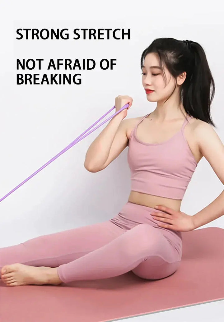 Home Fitness Resistance Bands For Yoga And Pilates