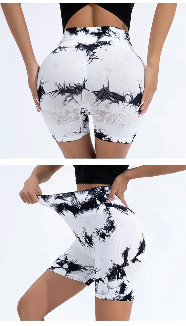 High Waisted Seamless Tie Dye Butt Lift Leggings For Women