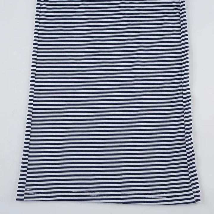 Stripe Drawstring Elastic Low Waist Baggy Sweatpants Women