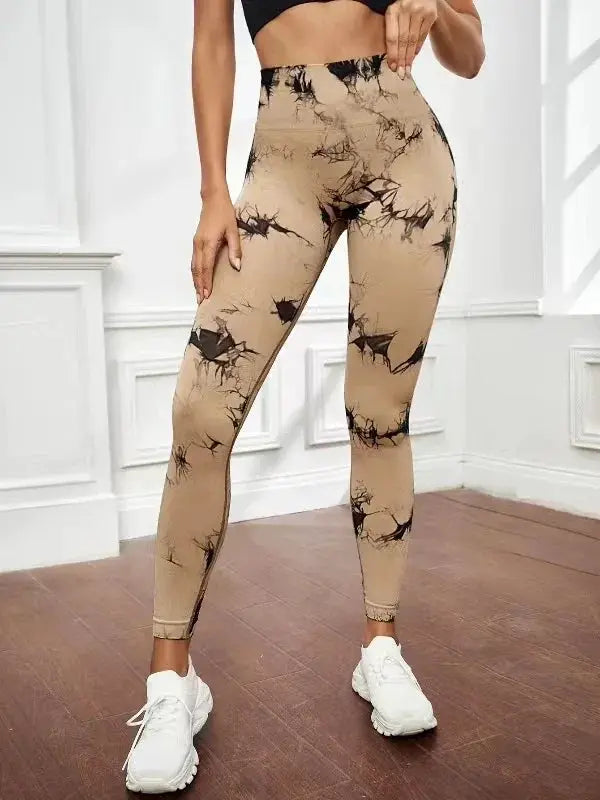 Tie Dye High Waist Seamless Leggings For Women Yoga 2023