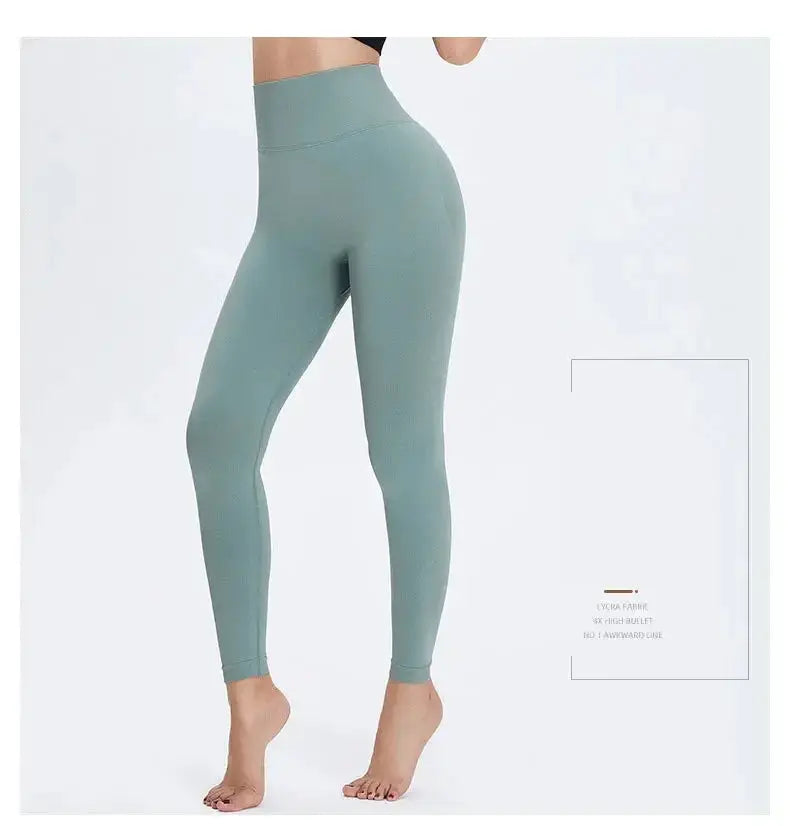 Nude Yoga Pants Women High Waist Seamless Hip Lifting