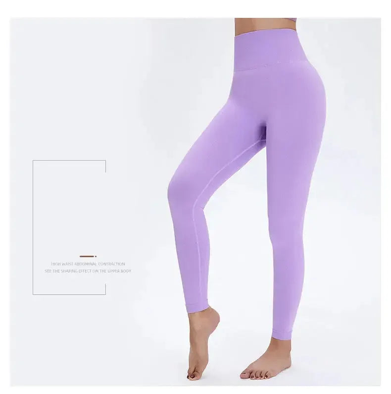 Nude Yoga Pants Women High Waist Seamless Hip Lifting
