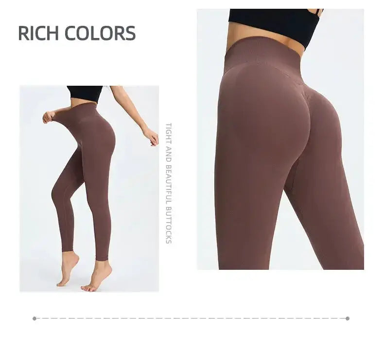 Nude Yoga Pants Women High Waist Seamless Hip Lifting