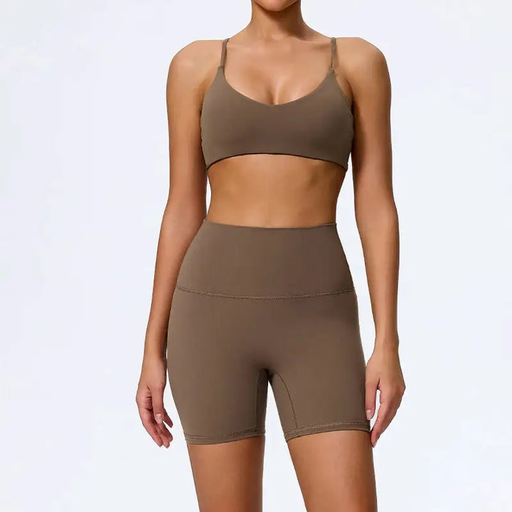 Ctenkevet Summer Women 2Pcs Sleeveless Sports Set Female Gym Two-Piece Yoga Set High Waist Breathable Legging Sportswear Women