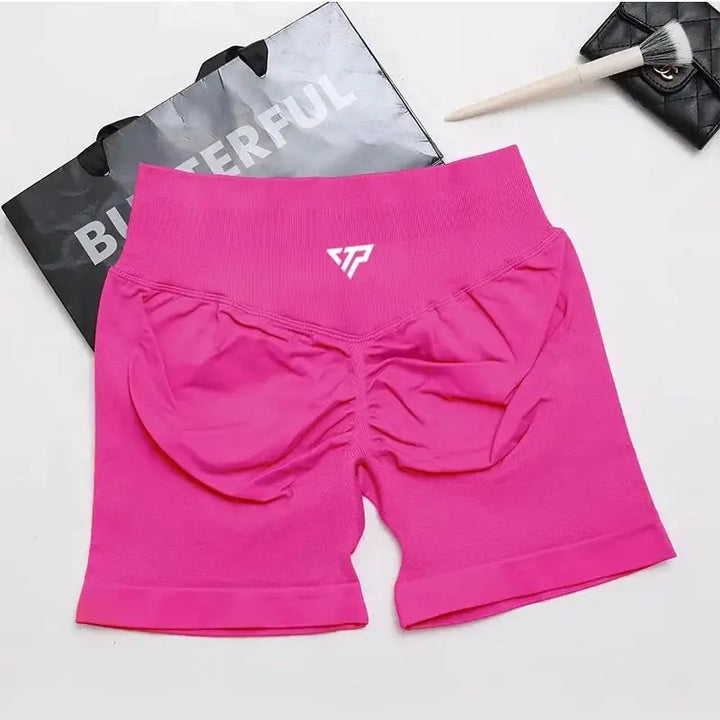 Keep That Pump Yoga Shorts Gym Shorts Recoil Scrunch Shorts Womem Seamless Silicone Printed High Quality Fitness Sport Shorts