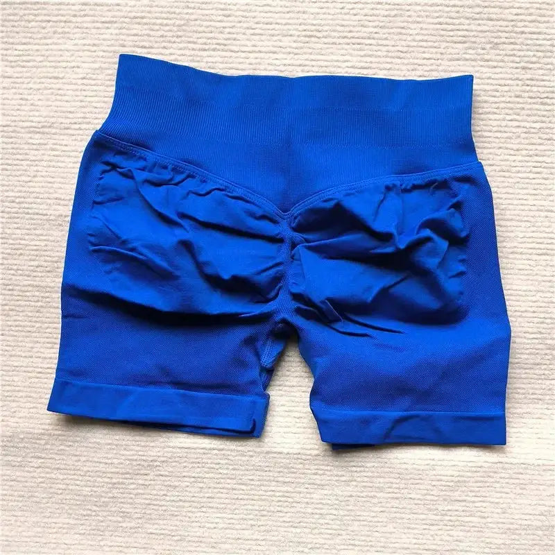 Womens Seamless Scrunch Butt Biker Shorts For Yoga Wear