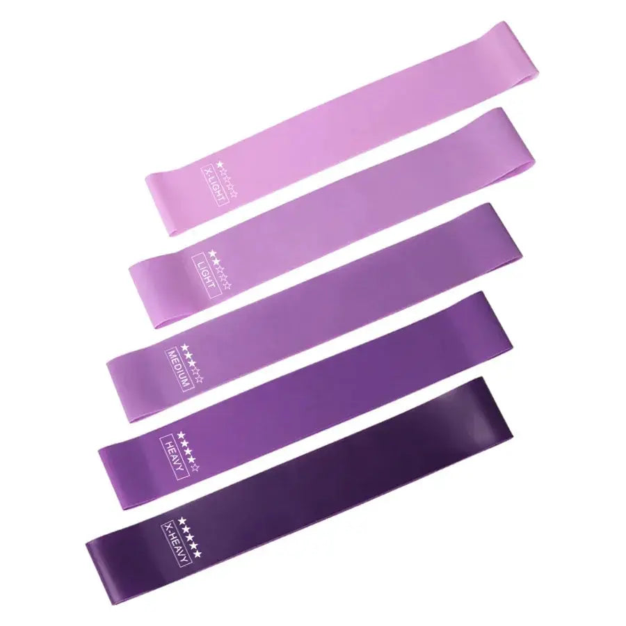 Versatile 5 Level Resistance Bands For Home Workouts Set