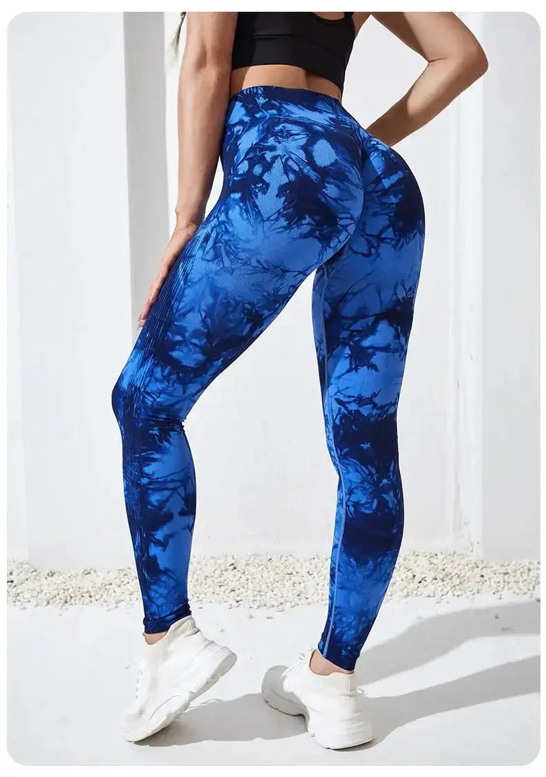 Tie Dye High Waist Seamless Leggings For Women Yoga 2023