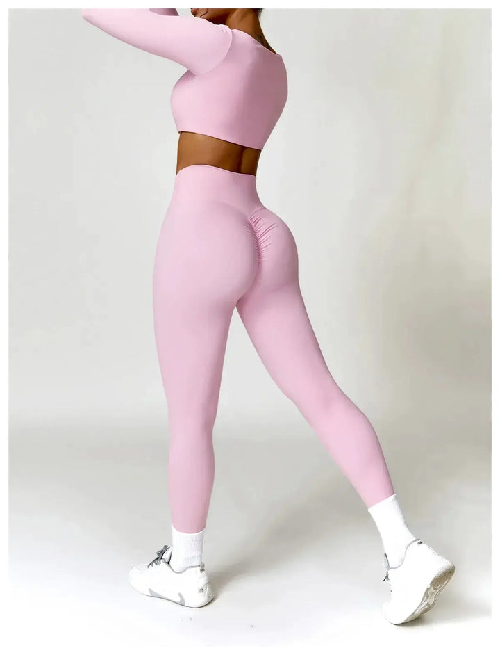 Women Yoga Sports Set Quick Dry 2 Piece Gym Outfit