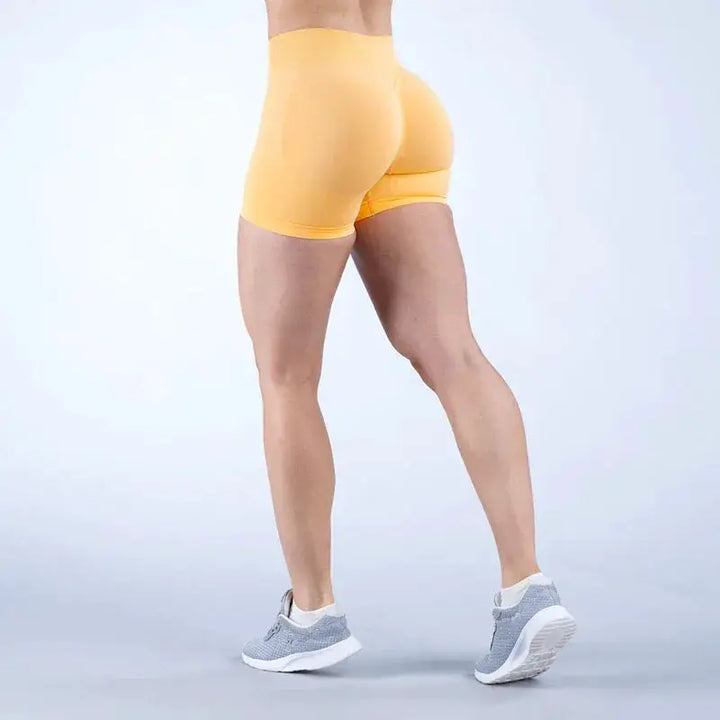 Womens Seamless Scrunch Butt Biker Shorts For Yoga Wear