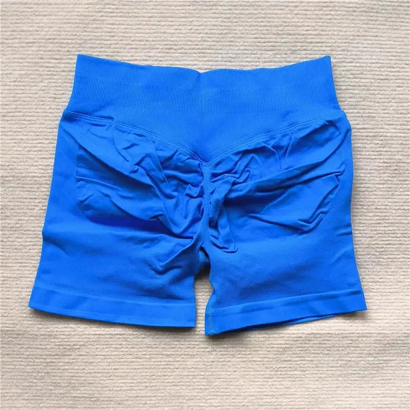 Womens Seamless Scrunch Butt Biker Shorts For Yoga Wear