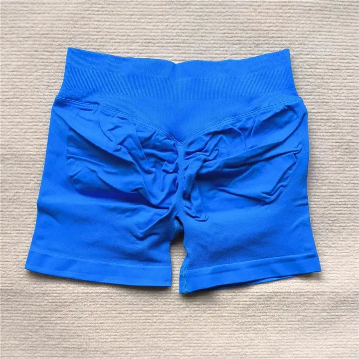 Womens Seamless Scrunch Butt Biker Shorts For Yoga Wear