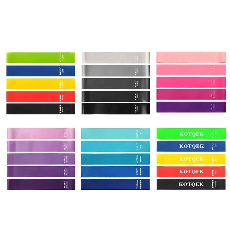Versatile 5 Level Resistance Bands For Home Workouts Set