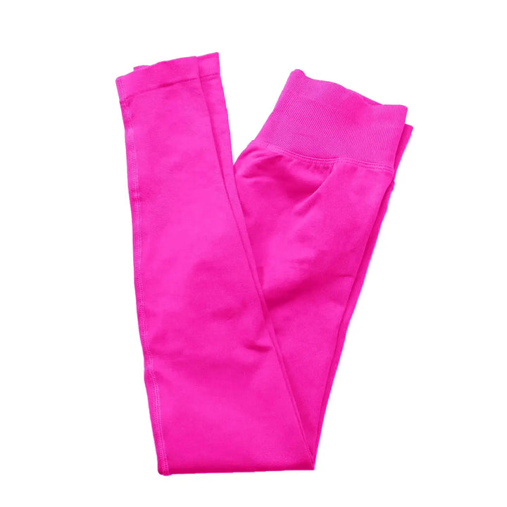 NCLAGEN Yoga Leggings Women Seamless Sports Pants Low Ribbed Band Gym Clothes Fitness Workout Wear Scrunch Bum Tights