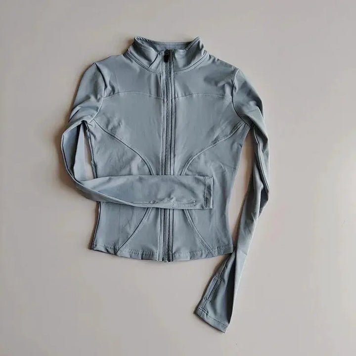Outdoor Sports Long Sleeve Women Slim Yoga Top For Active