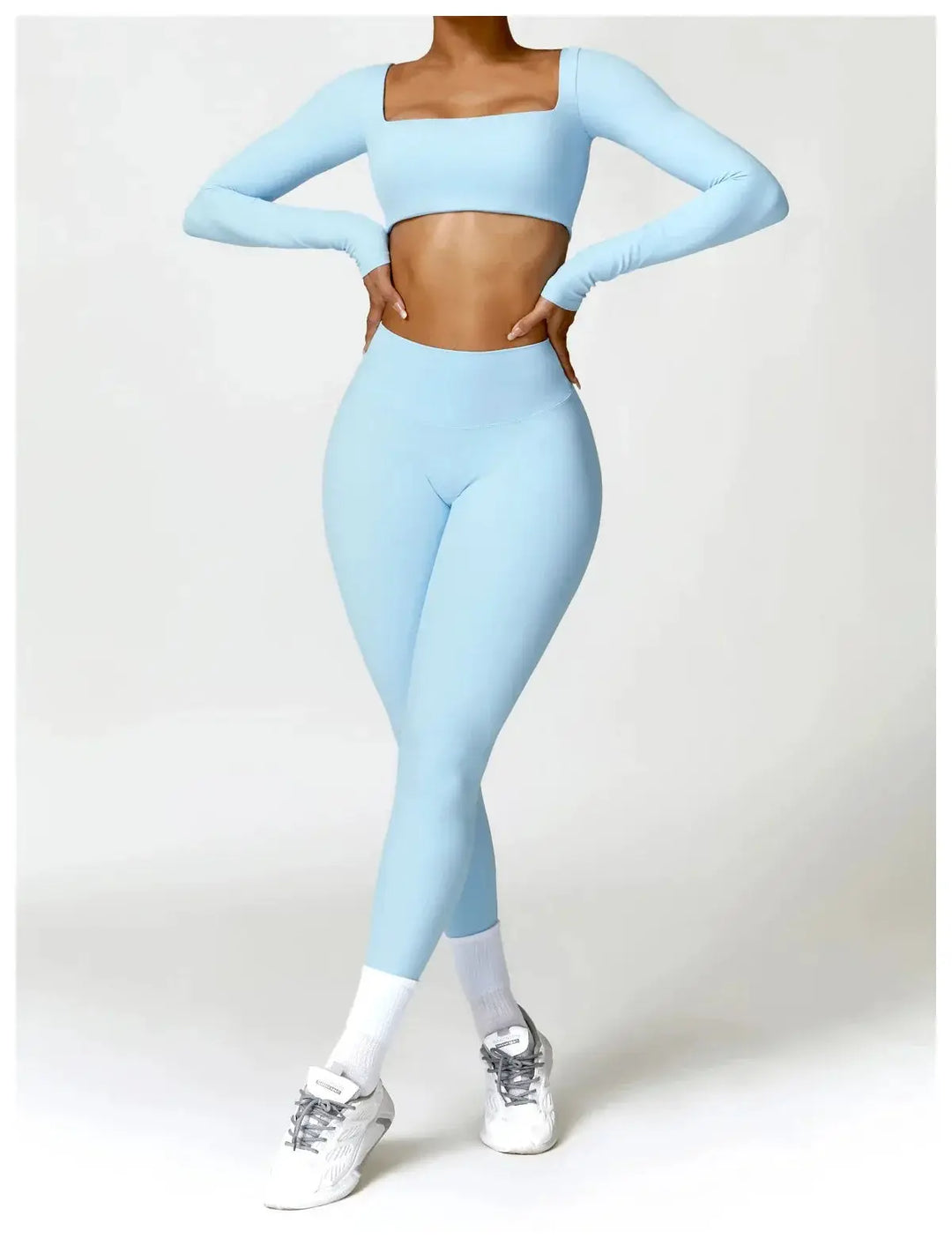 Women Yoga Sports Set Quick Dry 2 Piece Gym Outfit