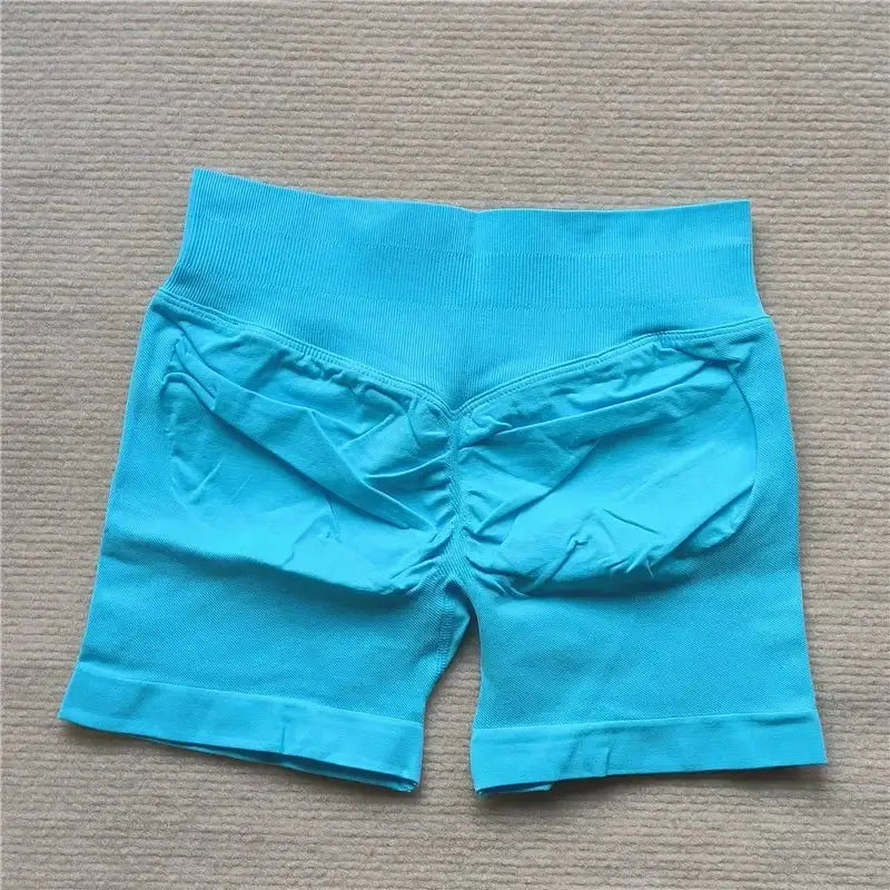 Womens Seamless Scrunch Butt Biker Shorts For Yoga Wear