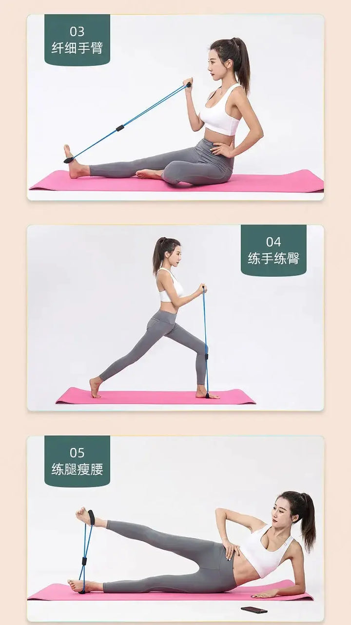 Foam Handled Resistance Bands Set For Home Workouts