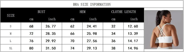 Womens High Stretch Yoga Bra Tank Top For Gym Use Daily