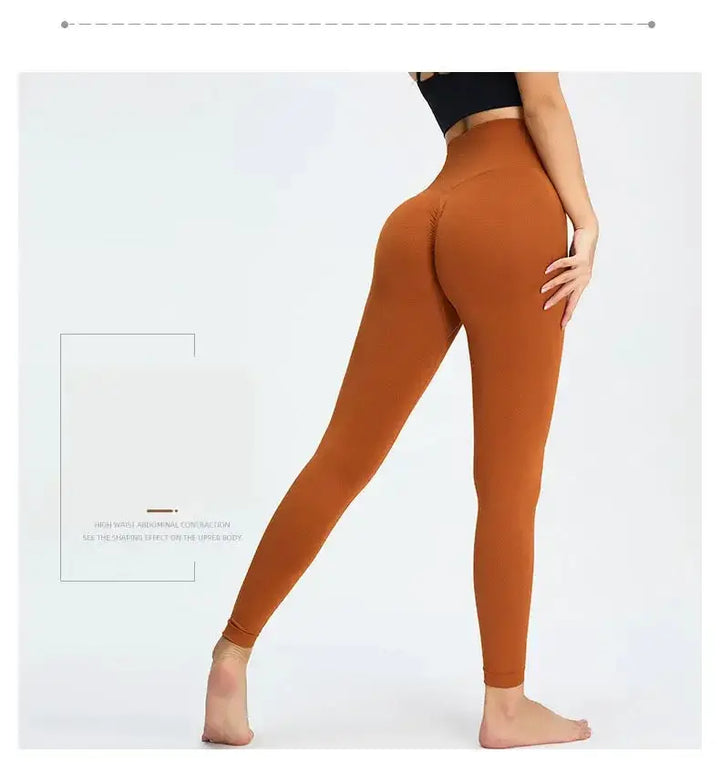 Nude Yoga Pants Women High Waist Seamless Hip Lifting
