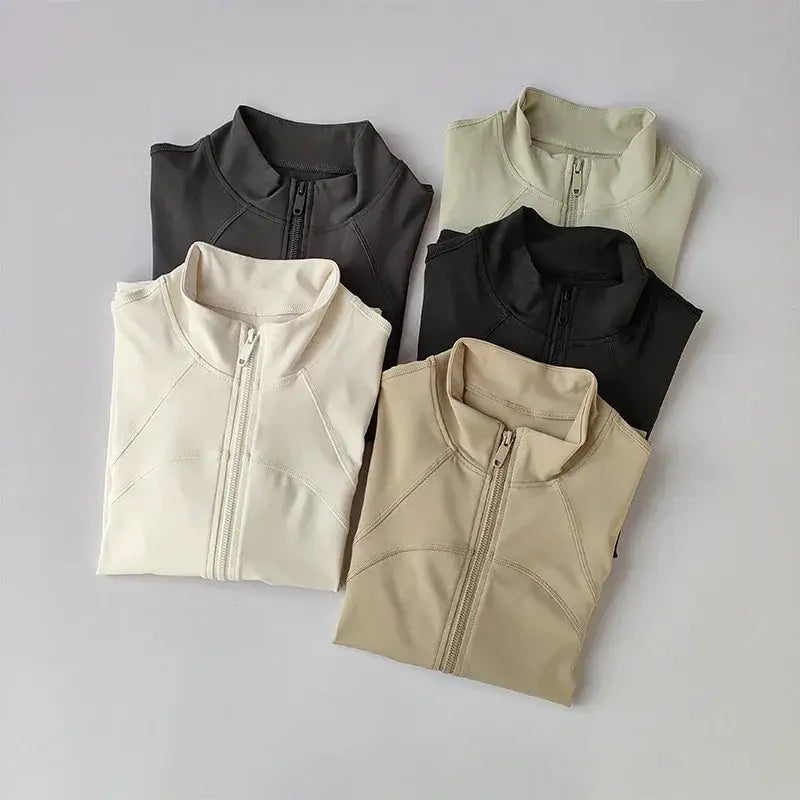Yoga Suit Women High End Standing Collar Long Sleeve Jacket