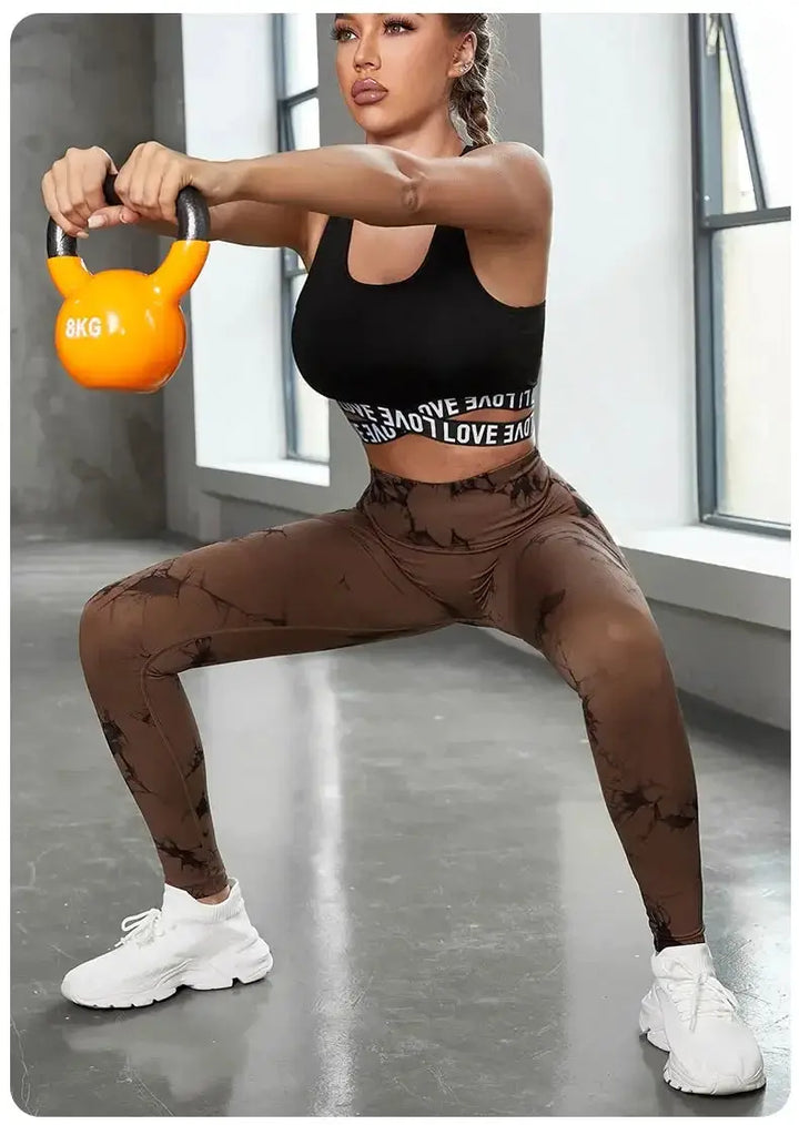 Tie Dye High Waist Seamless Leggings For Women Yoga 2023