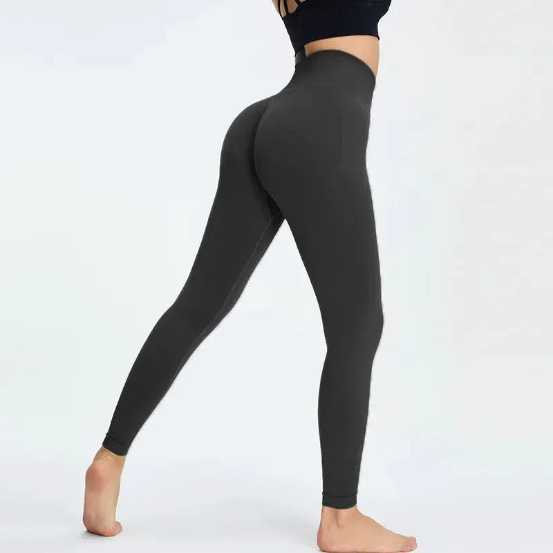 Nude Yoga Pants Women High Waist Seamless Hip Lifting