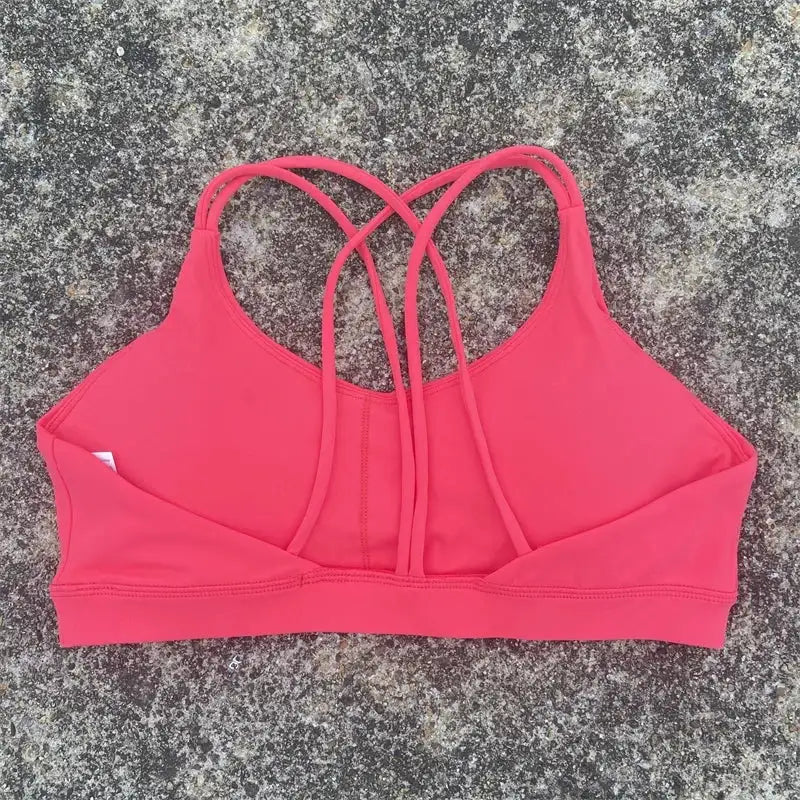 Solid Color soft high strength Women Fitness Bra Tight Sport Top Comprehensive Training Gym Yoga Underwear Tight With Chest Pad