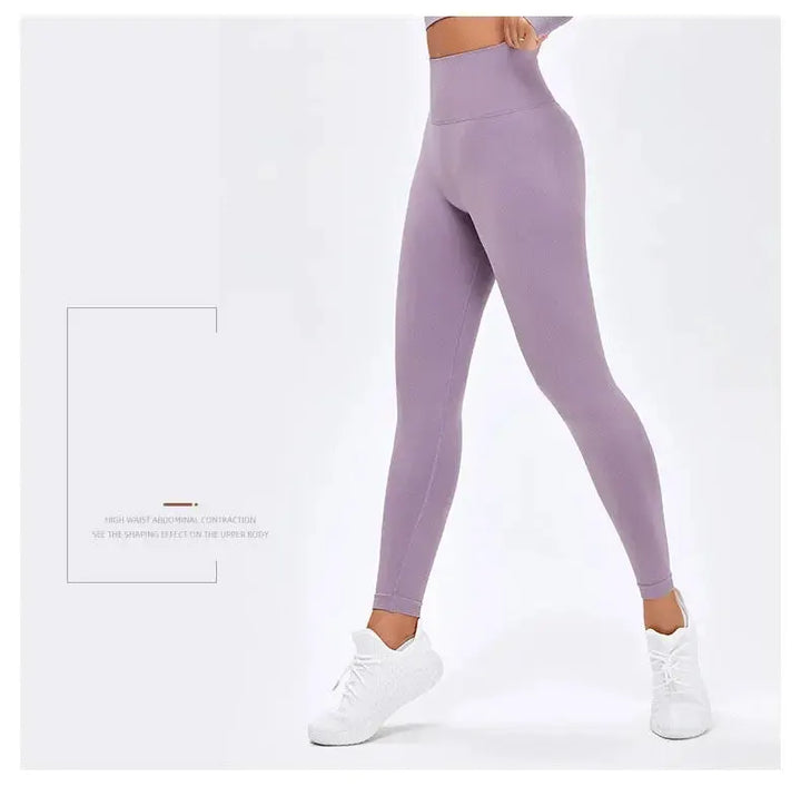 Nude Yoga Pants Women High Waist Seamless Hip Lifting