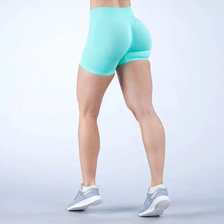 Womens Seamless Scrunch Butt Biker Shorts For Yoga Wear