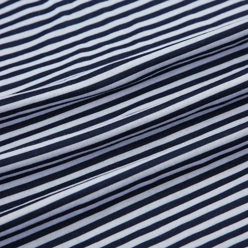 Stripe Drawstring Elastic Low Waist Baggy Sweatpants Women