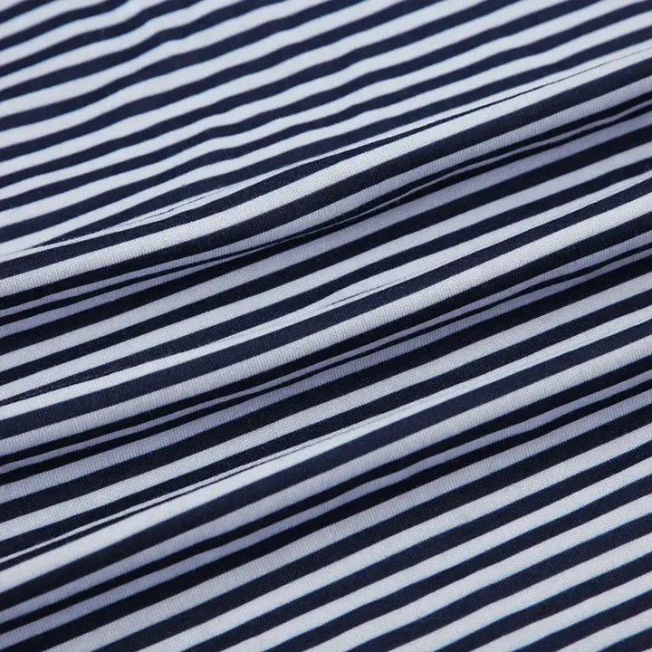 Stripe Drawstring Elastic Low Waist Baggy Sweatpants Women