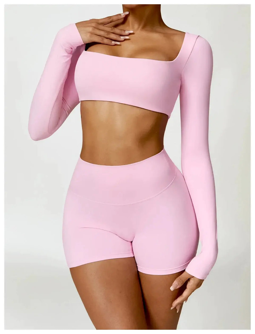 Women Yoga Sports Set Quick Dry 2 Piece Gym Outfit