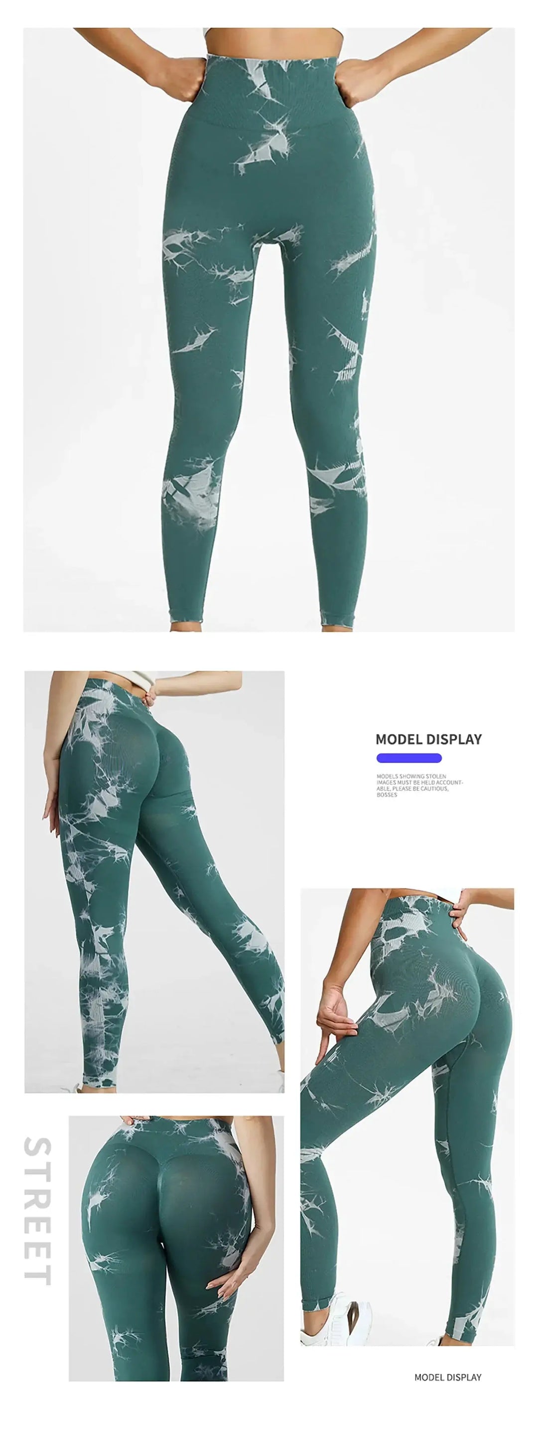 Tie Dye Leggings Seamless High Waist Women Fitness Wear Yoga