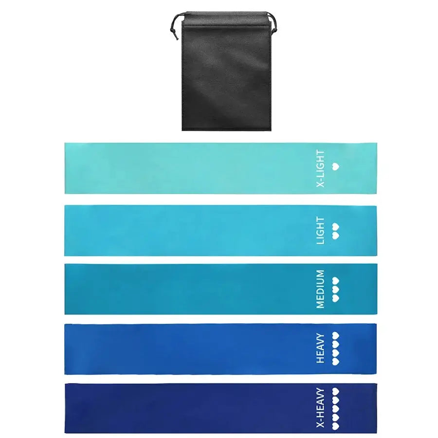 Versatile 5 Level Resistance Bands For Home Workouts Set