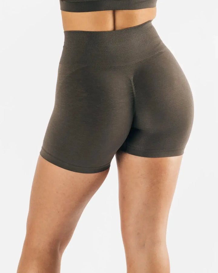 High Waist Scrunch Butt Seamless Yoga Shorts For Women