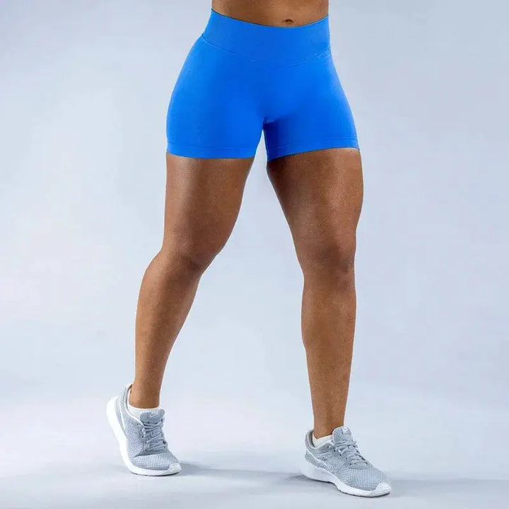 Womens Seamless Scrunch Butt Biker Shorts For Yoga Wear
