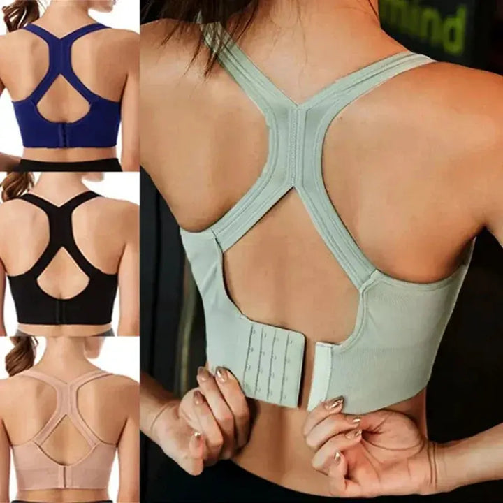 Seamless Shockproof Women Yoga Bra Tank Top Fitness