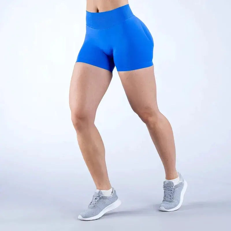 Womens Seamless Scrunch Butt Biker Shorts For Yoga Wear