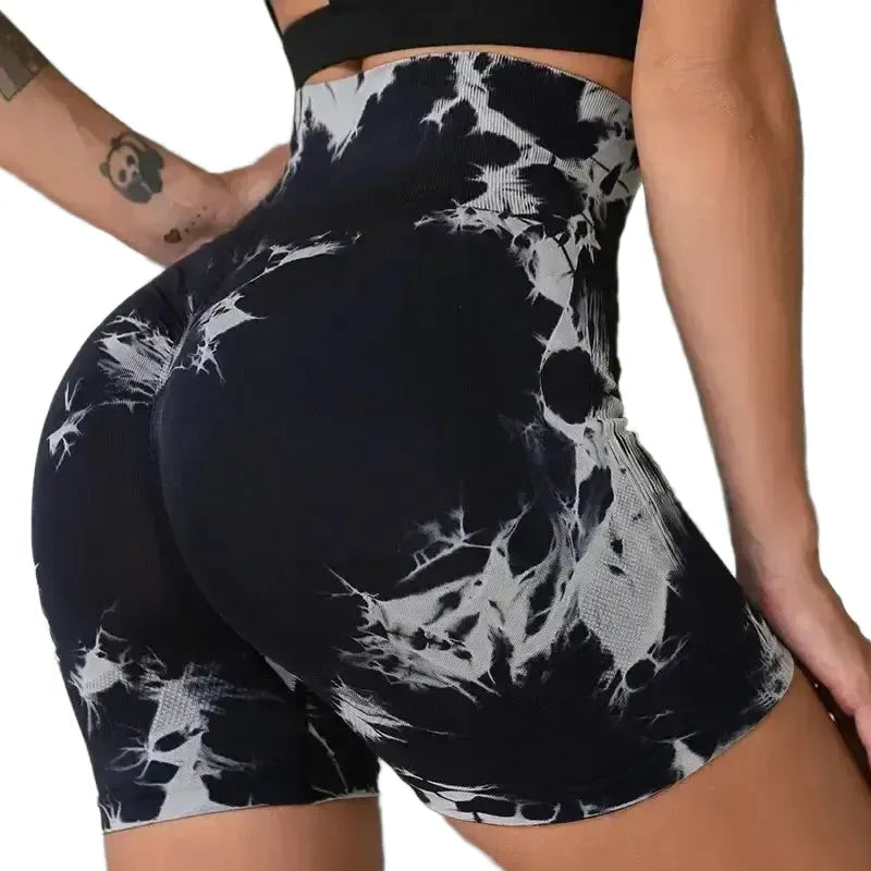 High Waisted Seamless Tie Dye Butt Lift Leggings For Women