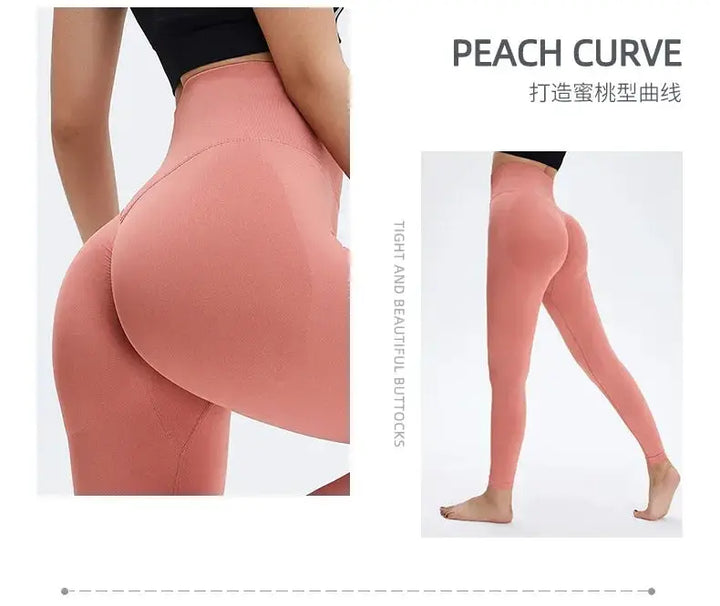 Nude Yoga Pants Women High Waist Seamless Hip Lifting