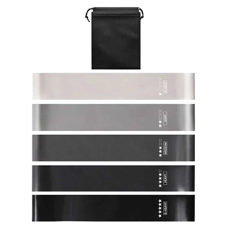 Versatile 5 Level Resistance Bands For Home Workouts Set