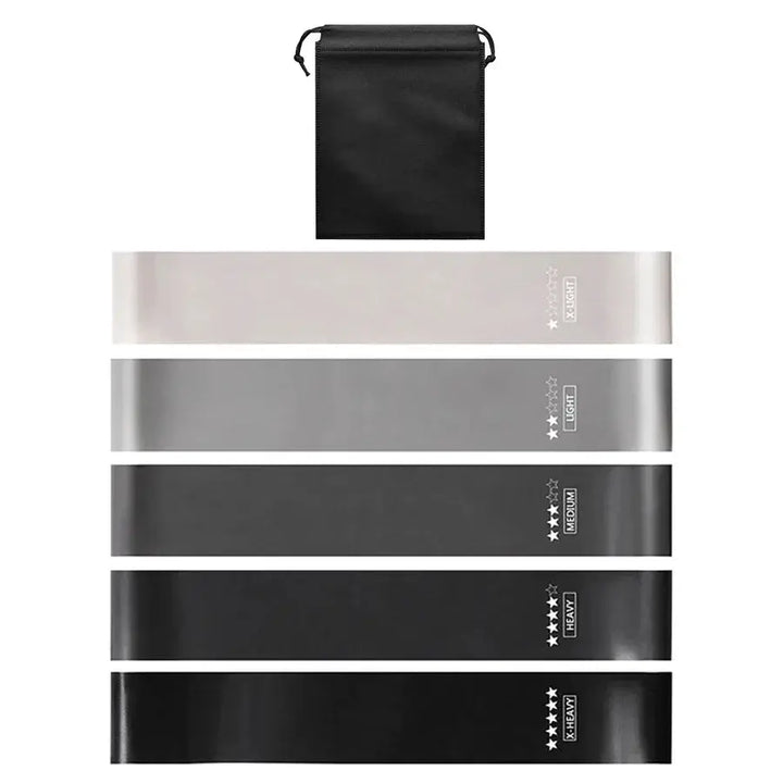 Versatile 5 Level Resistance Bands For Home Workouts Set