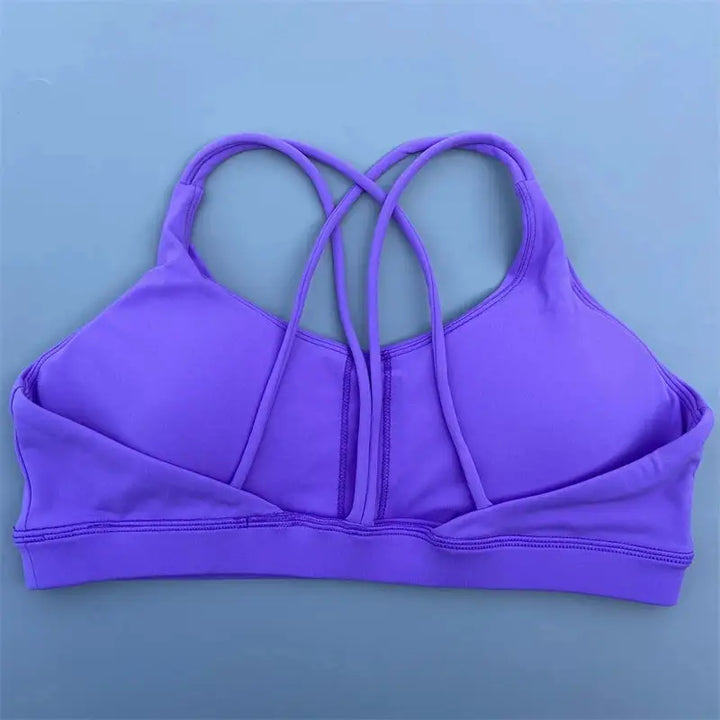 Solid Color soft high strength Women Fitness Bra Tight Sport Top Comprehensive Training Gym Yoga Underwear Tight With Chest Pad