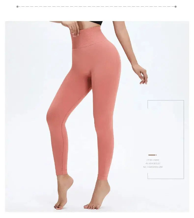 Nude Yoga Pants Women High Waist Seamless Hip Lifting