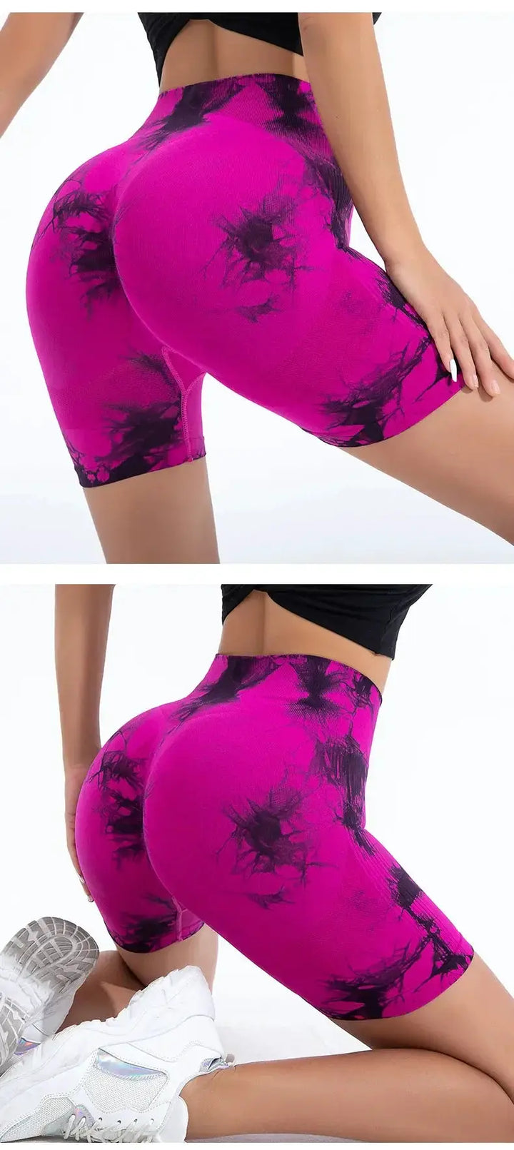 High Waisted Seamless Tie Dye Butt Lift Leggings For Women